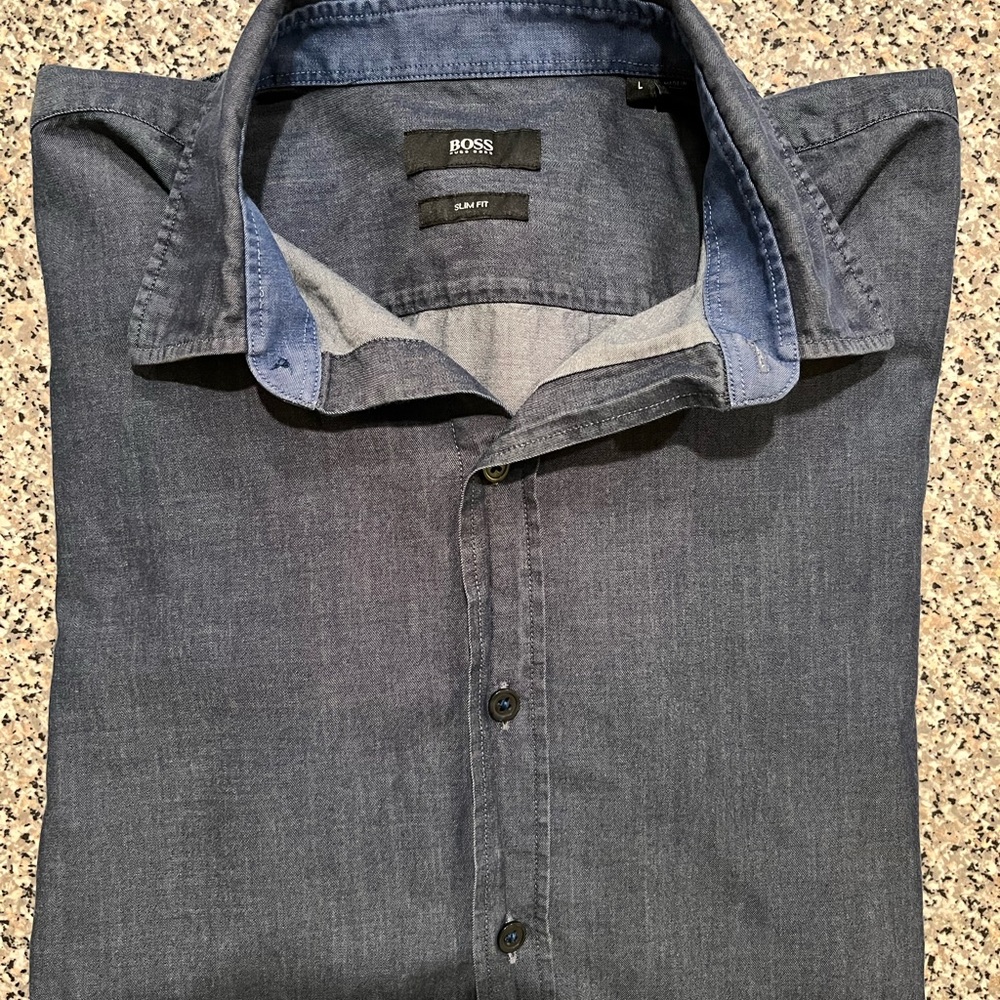 Mens large Hugo Boss button down